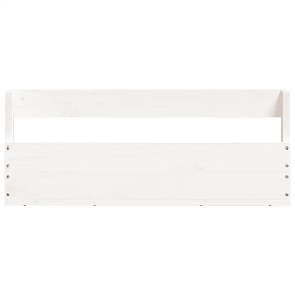 Scarpiere a Parete 2 pz | Mobile per scarpe Bianco 59x9x23cm Legno Massello di Pino