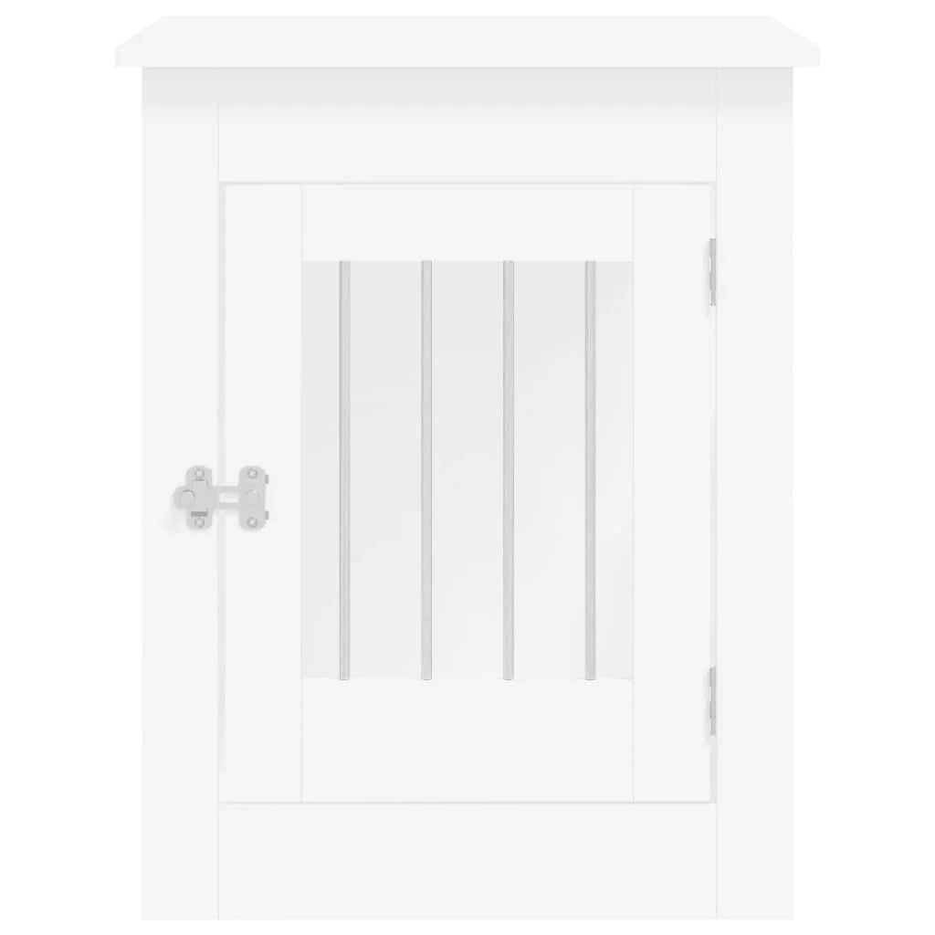Mobile per trasportino per cani 55 x 80 x 68 cm in legno ingegnerizzato bianco 02_0043361