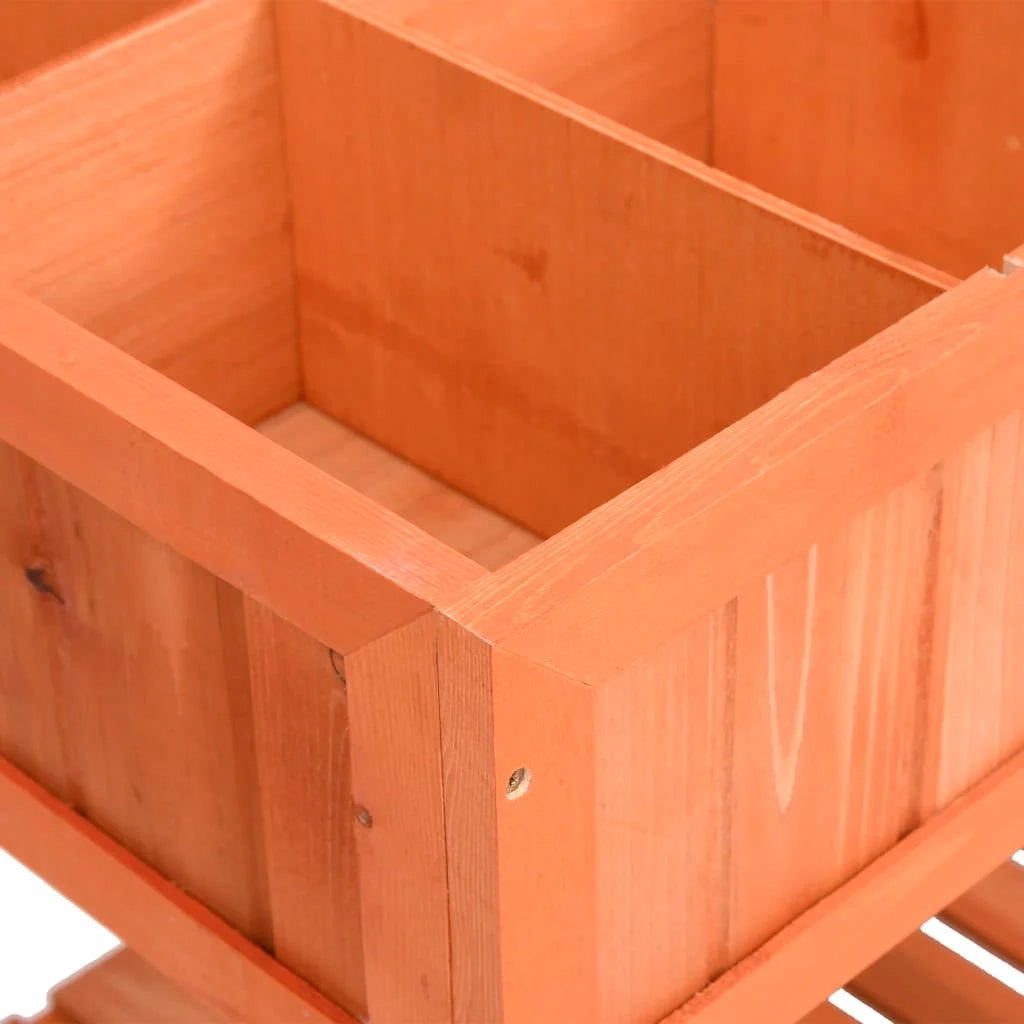 Fioriera per erbe aromatiche 80 x 60 x 80 cm in legno massello di abete 02_0000872