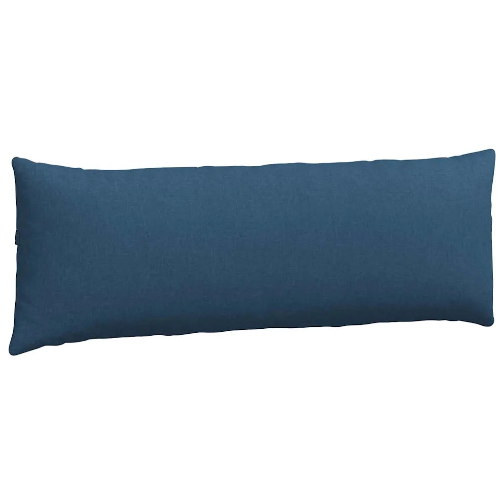 Cuscini da Divano 2 pz-Set di 2 Cuscini per Sofa Blu 120 x 40 cm Tessuto