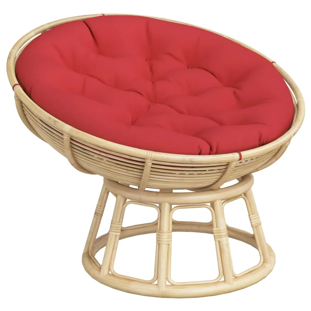 Cuscino Rotondo Rosso Ã˜ 100x11 cm in Tessuto Oxfordcod mxl 95675