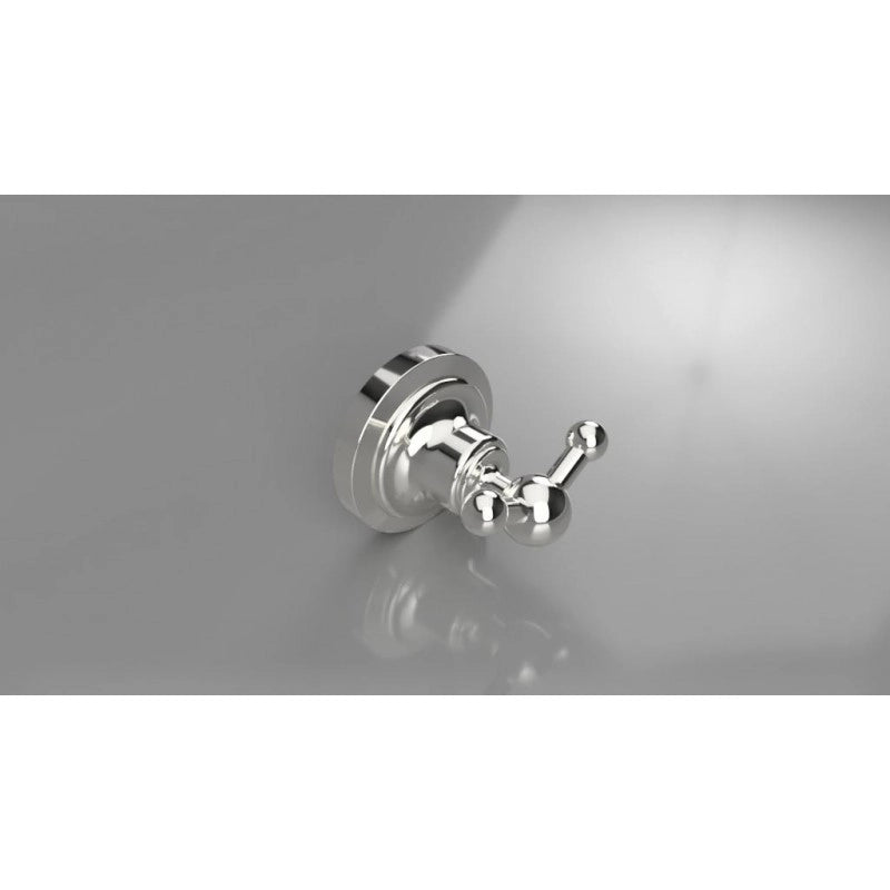 Appendiabiti doppio RETRO in ottone cromato 6,5x6,5x6,5 cm