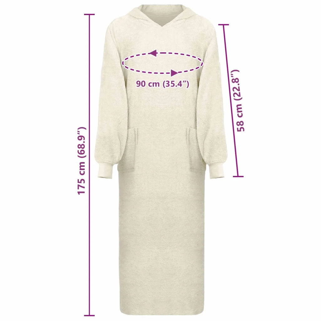Felpa coperta KINN Crema XXL Cotone CFW1497424