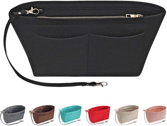 Organizzatore di Borsa - 11 Cesti - Grande Capacità - Chiusura Antifurto - Hanger per Chiavi Flessibile - Materiale Ultraleggero