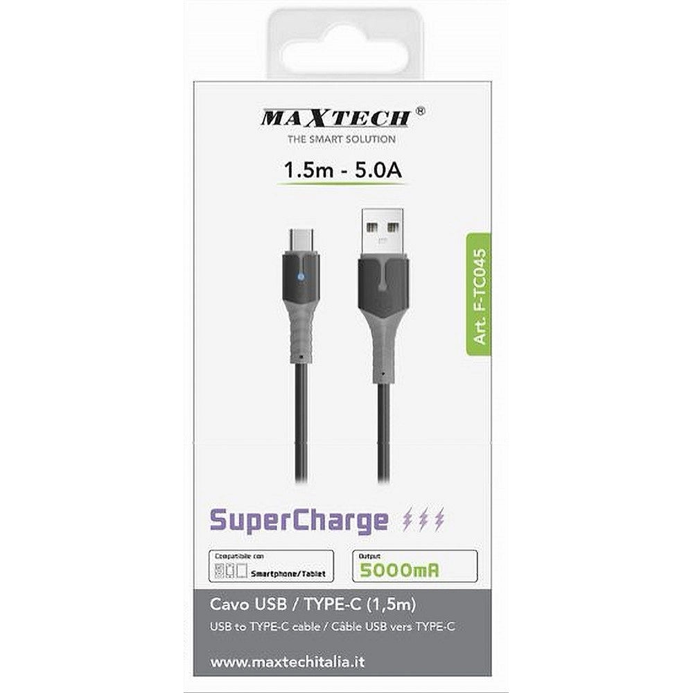 Trade Shop - Cavo Usb A Type-c 1.5 Mt 5 A Supercharge Ricarica Dati Smartphone Tablet F-tc045 -