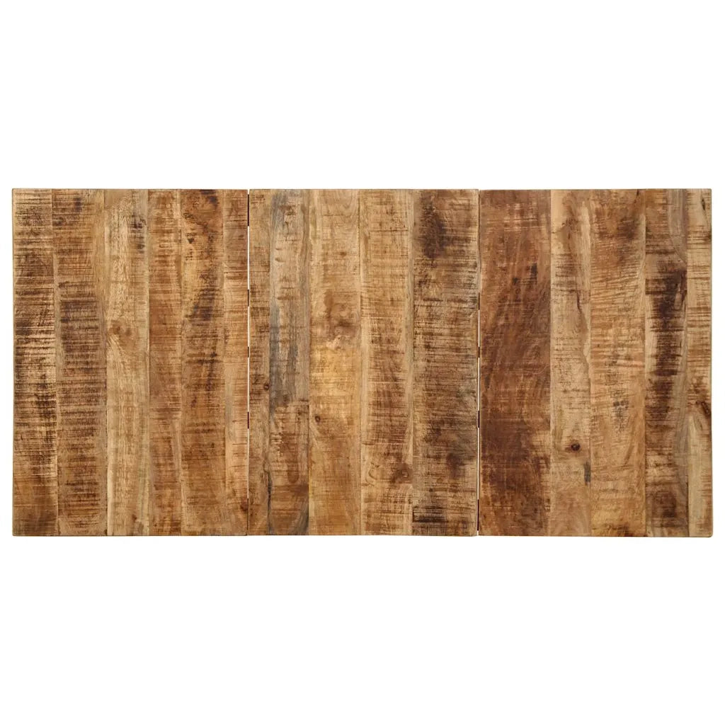 Tavolo da Pranzo 160x80x75 cm in Legno Massello di Mango Grezzo 373605