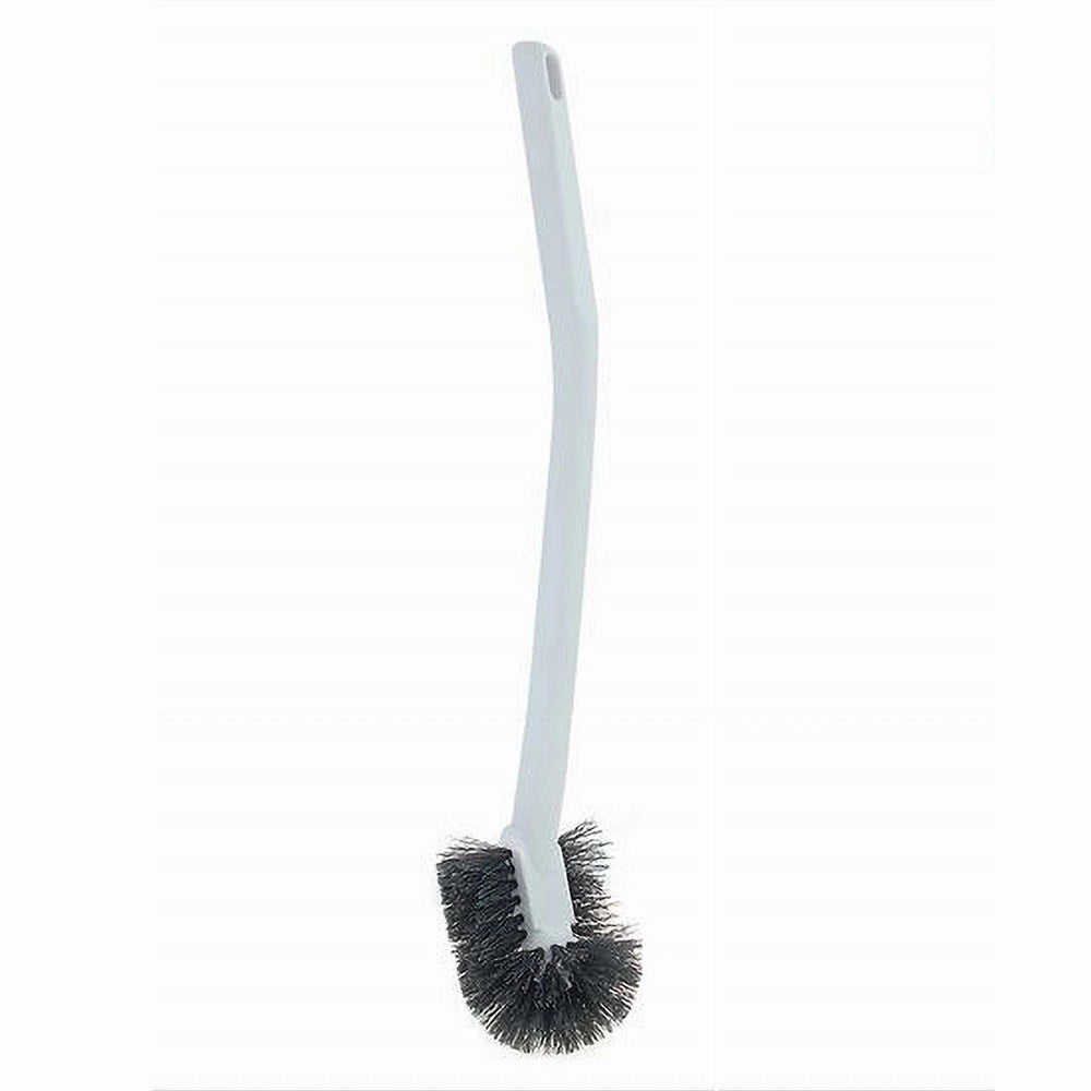 Trade Shop - Scopino Spazzola Per Pulizia Wc Bagno In Plastica Manico Lungo Curvo 42 Cm 87621 -