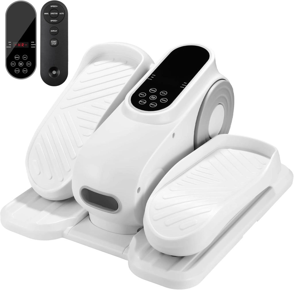 Trainer ellittico elettrico sotto scrivania con telecomando Trainer ellittico Pedal Trainer Trainer per gambe Stepper a velocità regolabile per Home Office Adolescenti per anziani e adulti