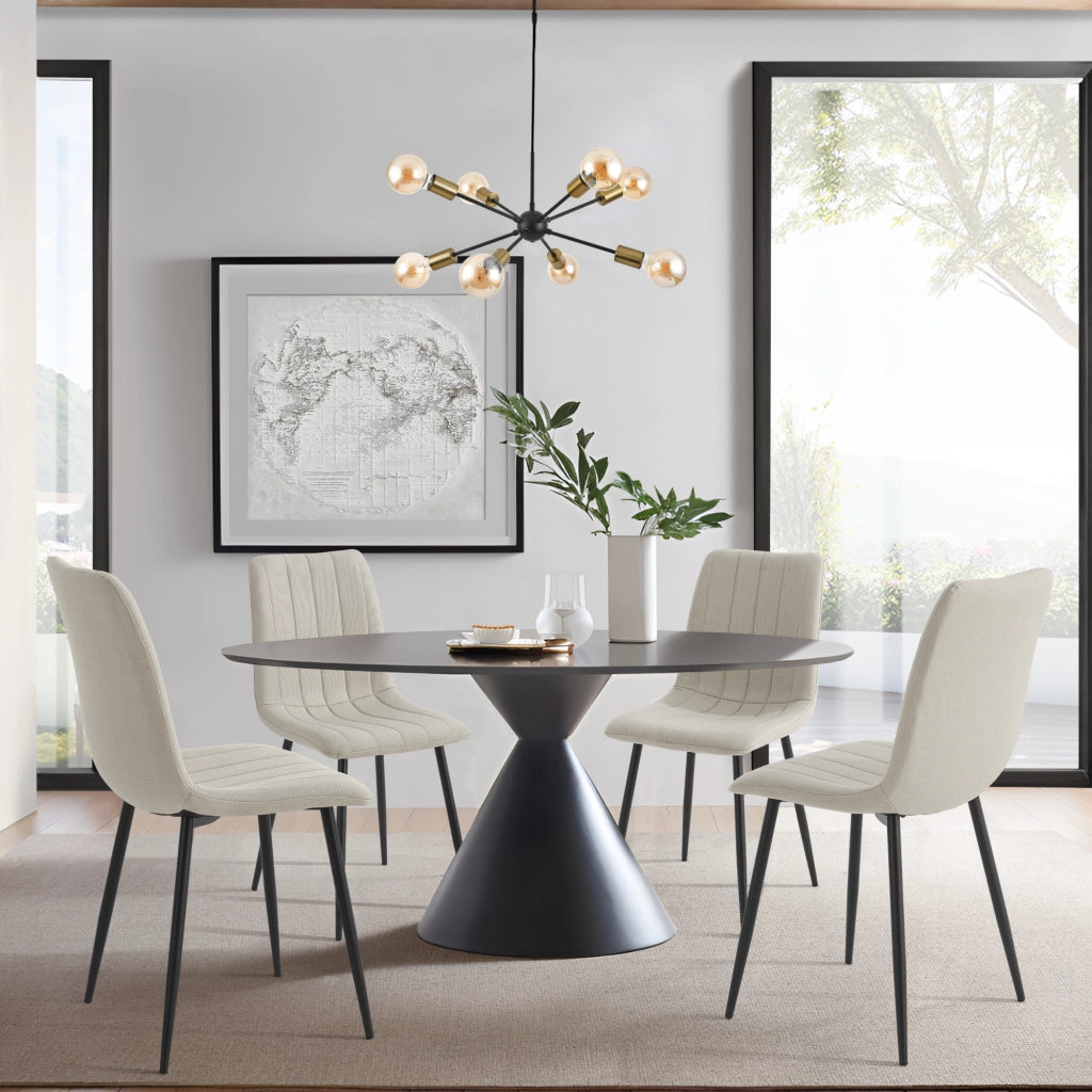 Set Elsern di 4 Sedie da Sala Pranzo Poltroncine Decorative - Beige [en.casa]