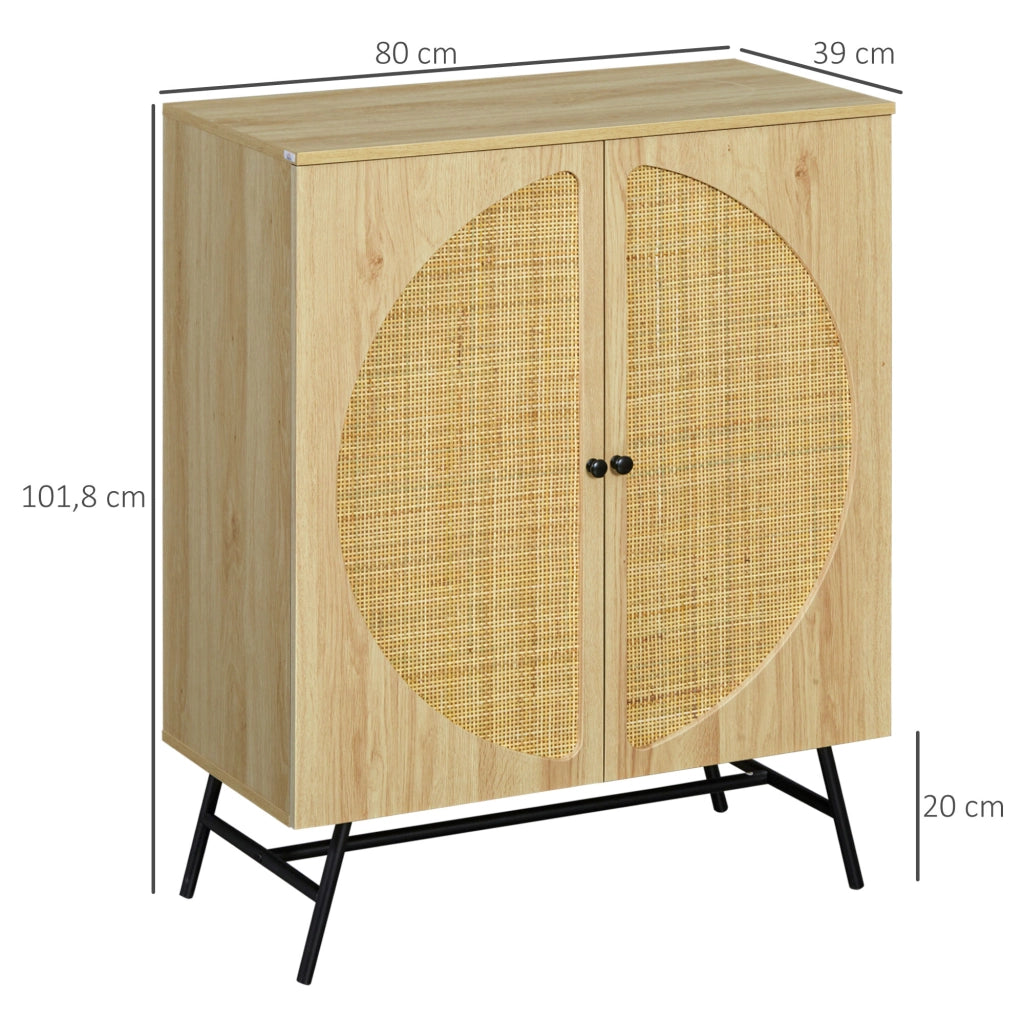Armadio alto ¨C zephmum ¨C bianco legno 80x39x101.8 cm