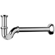 Sifone ad esse metallo cromato per lavabo bidet *** misura 1 pollice 1/4, tipologia ottone, confezione 1