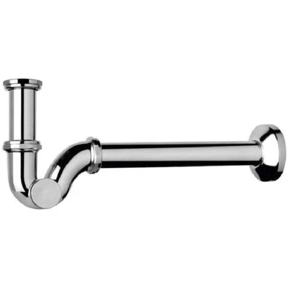 Sifone ad esse metallo cromato per lavabo bidet *** misura 1 pollice 1/4, tipologia ottone, confezione 1