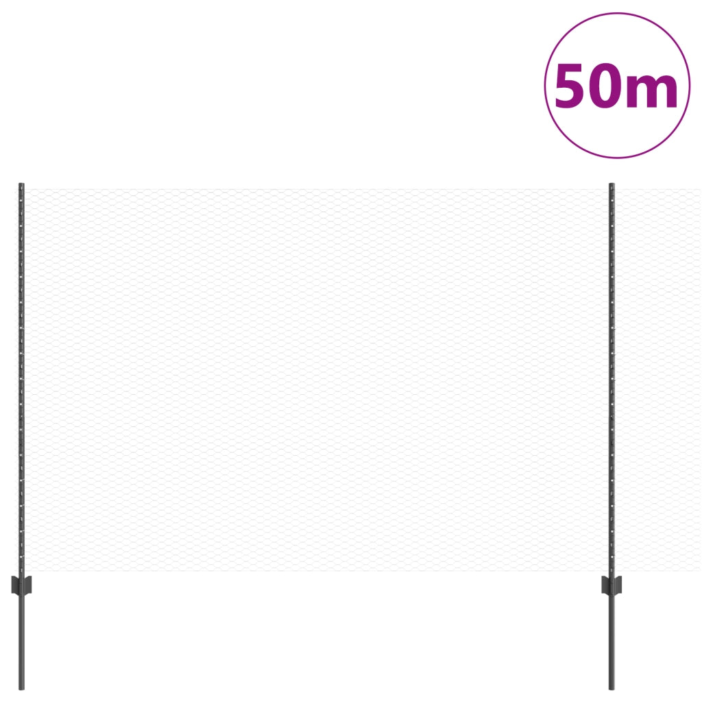 Pali di Recinzione  22 pz U-Channel Grigio 160 cm Acciaio