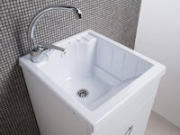 Mobile Lavatoio in ABS 45x50x88 cm 1 Anta Ambrosini Oceano Bianco Opaco