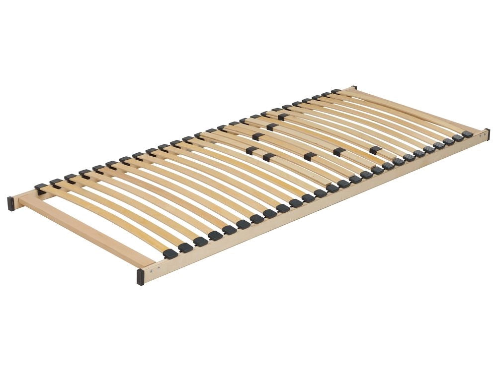 Base letto EU Small Single Size 80 x 200 cm Telaio in legno con doghe a molle solide