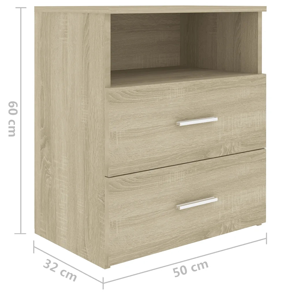 Comodino Rovere Sonoma 50x32x60 cm cod mxl 30666