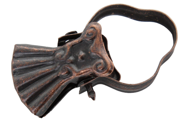 sc pinza per tende con arco bronzate 10 pz cod:ferx.52959