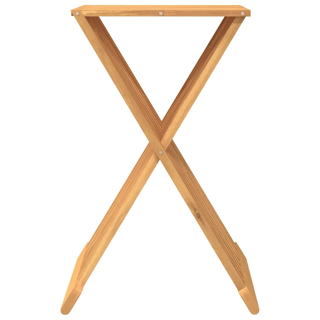 Sgabello Pieghevole 40x32,5x70 cm in Legno Massello di Teak 316164