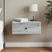 Mobiletto da notte a muro Grigio Sonoma 49 x 34,5 x 20 cm 899137