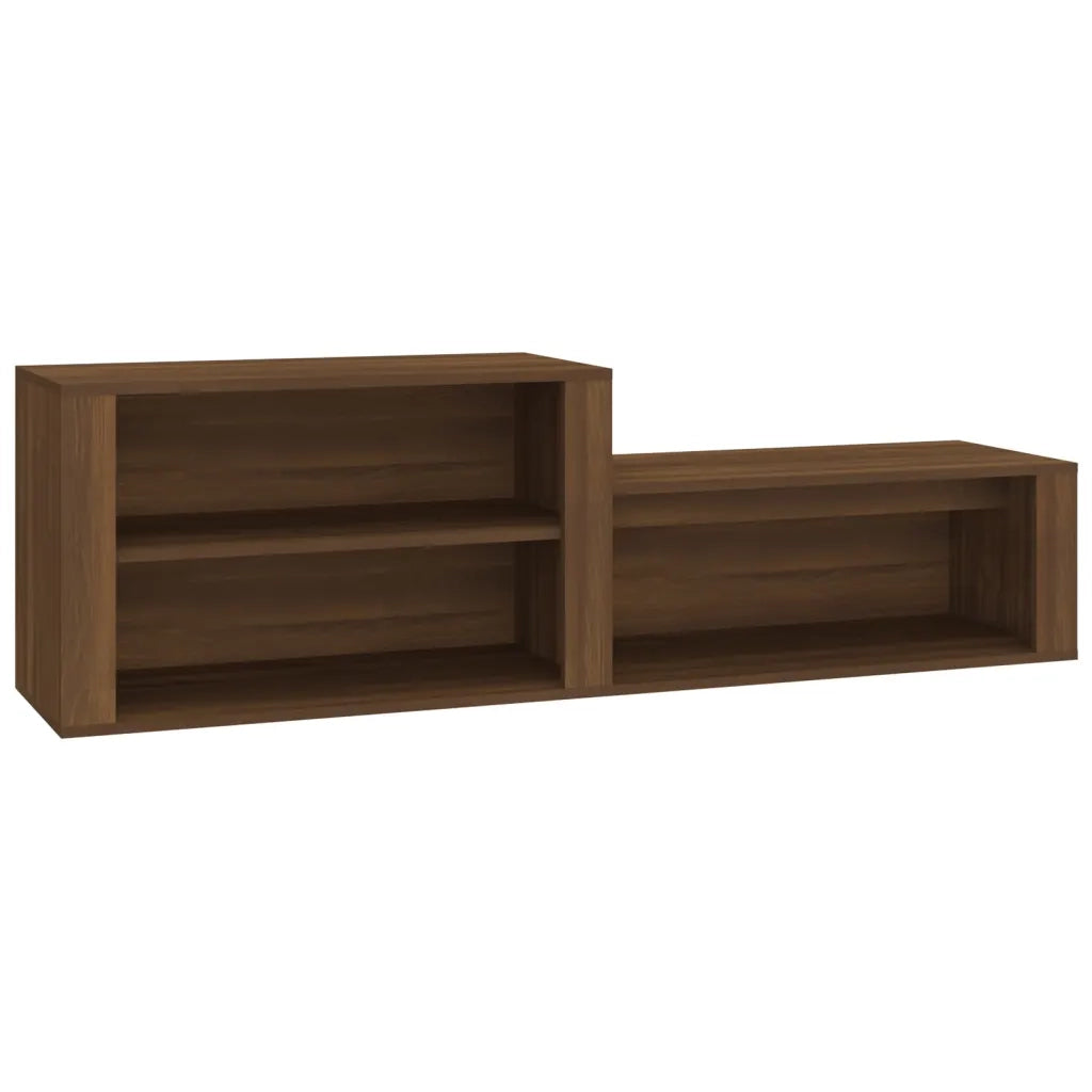 Scarpiera-Scaffale per scarpe Rovere Marrone 150x35x45 cm in Legno Multistrato