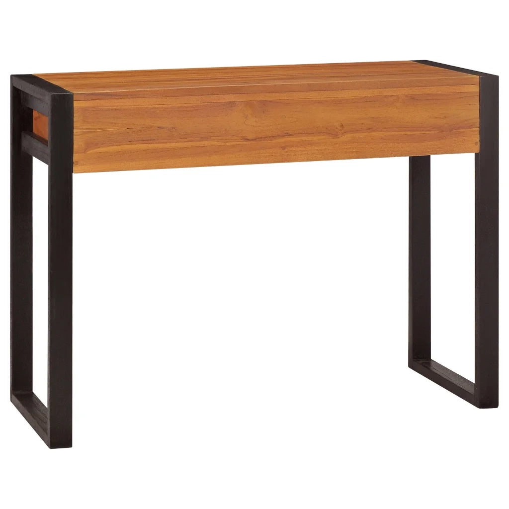 vidaXL Scrivania con 2 Cassetti 100x40x75 cm in Legno di Teak
