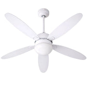 Ventilatore da soffitto zephir zfr9111m e zfr9111b 70w 5 pale legno con luce *** colore bianco, confezione 1
