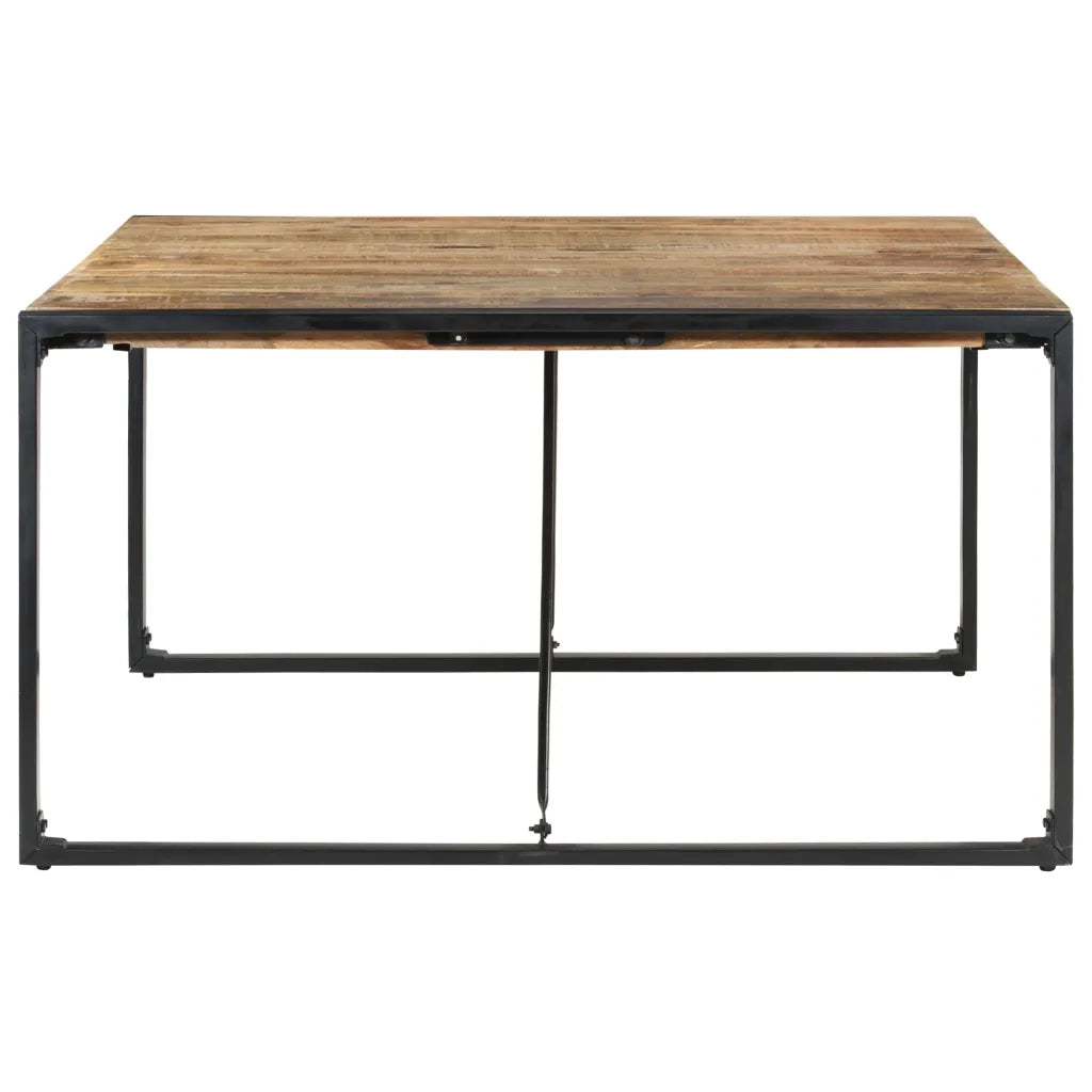Tavolo da Pranzo 140x140x75 cm in Legno di Mango Grezzo 321572