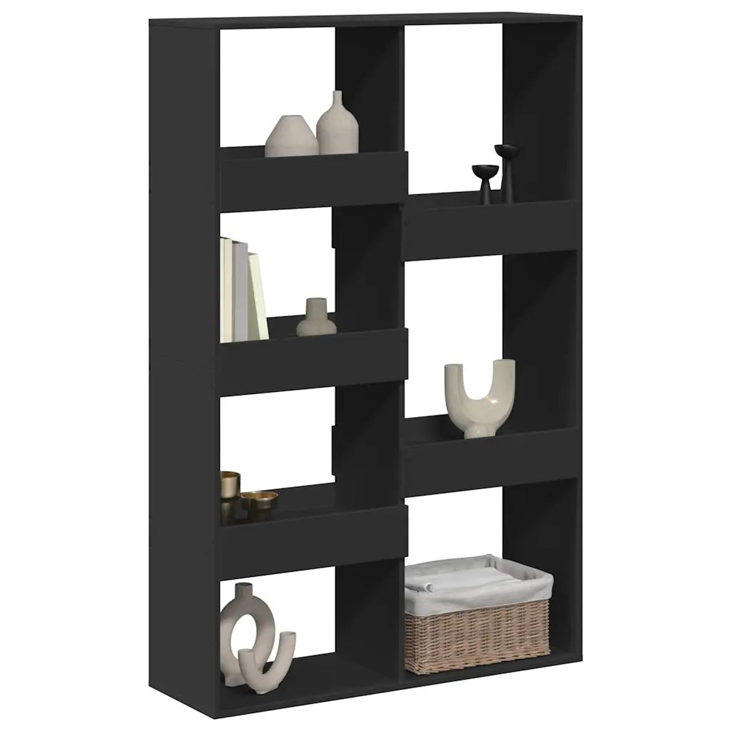 Divisorio Ambienti | Divider per stanze | Paravento Nero 100x33x155,5 cm in Truciolato