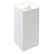 Tower - Applique Squadrato Da Parete Tubolare A Led 6W+6W A Doppia Luce Fredda Colore Bianco
