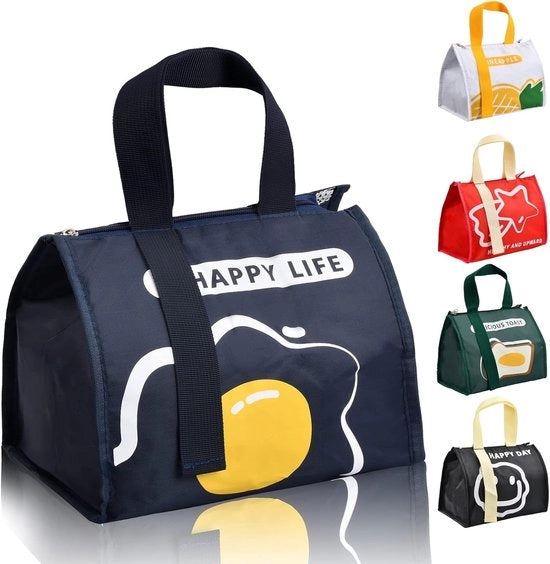 Tas per pranzo termica, tas per il pranzo, tas per il picnic, tas per il pranzo isolato, tas per il pranzo per uomo e donna, tas per il pranzo portatile, tas per il picnic impermeabile, con rivestimento in pellicola per ufficio e scuola