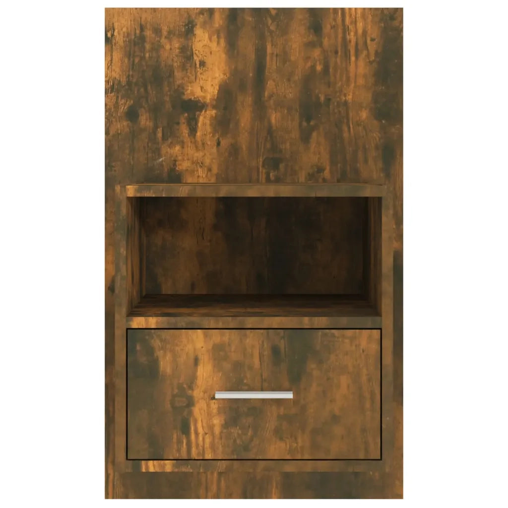 Comodino a Muro Rovere Fumo 816964