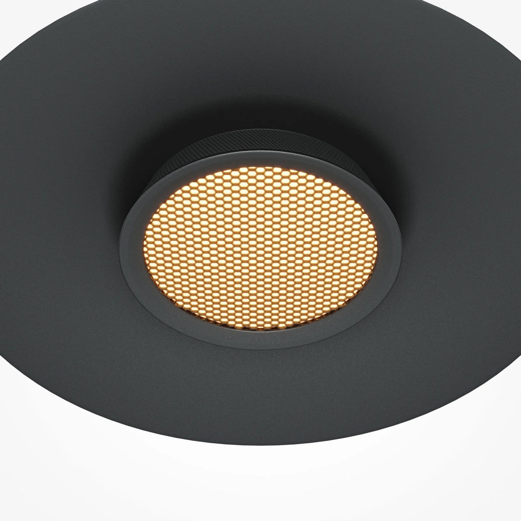 Maytoni Lampadario moderno El 1 luce LED integrato nero ottone metallo