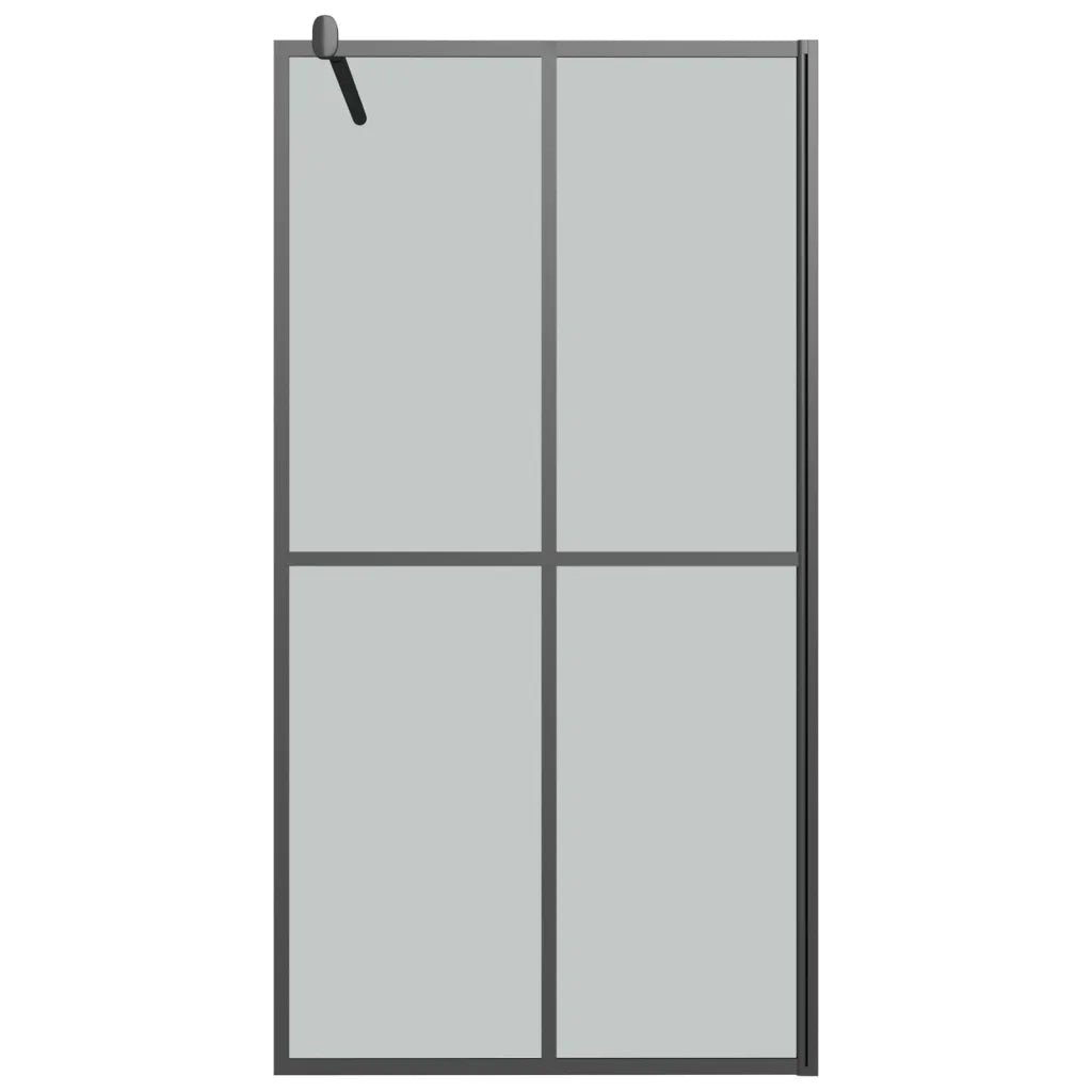 Cabina Doccia 100x195 cm Vetro Temperato Scuro 151886