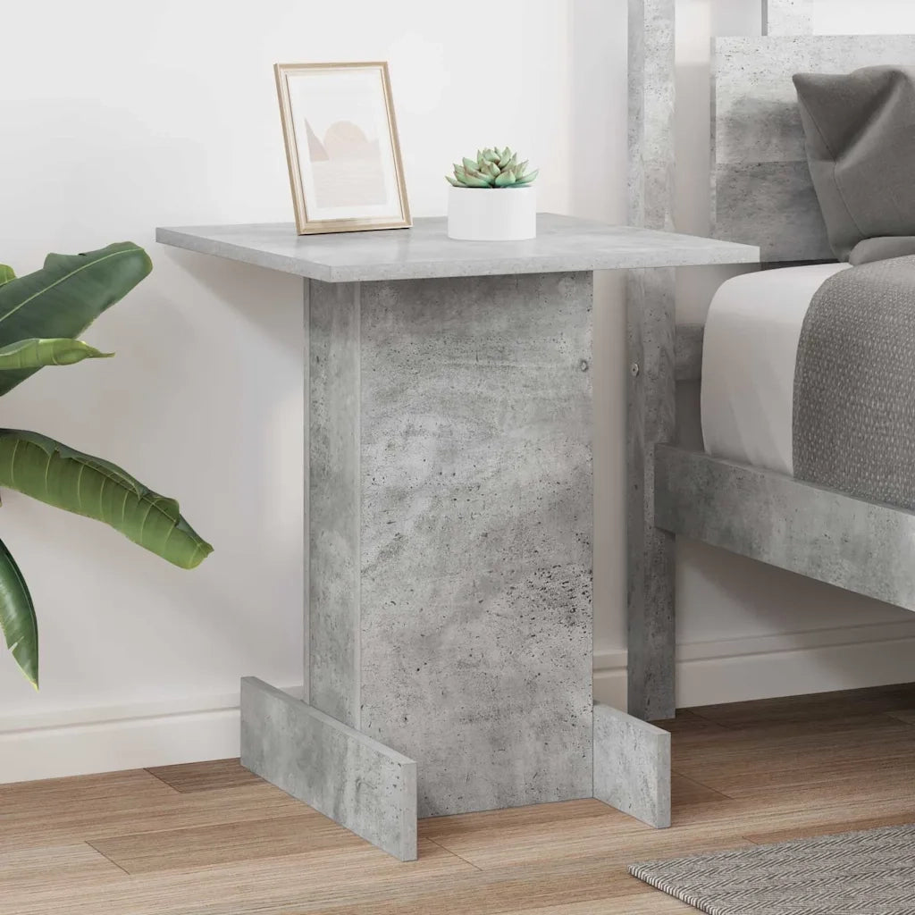 Tavolino Grigio cemento 44,5 x 45 x 55 cm Legno multistrato
