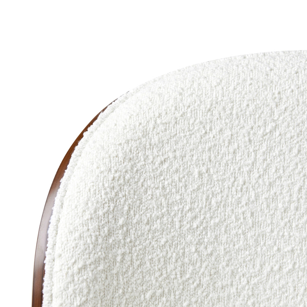 Sedia da ufficio in tessuto bianco e legno scuro e bianco arredamento da ufficio elegante
