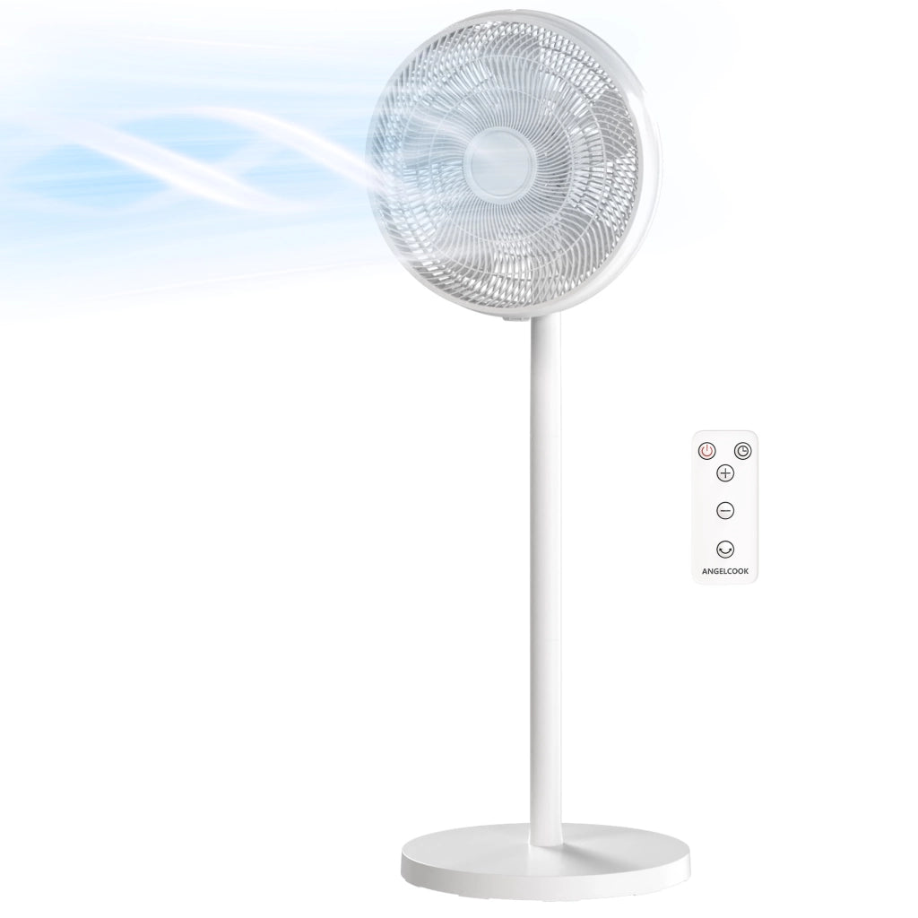 Ventilatore a piantana con telecomando ¨C zephmum ¨C Bianco, regolabile in altezza