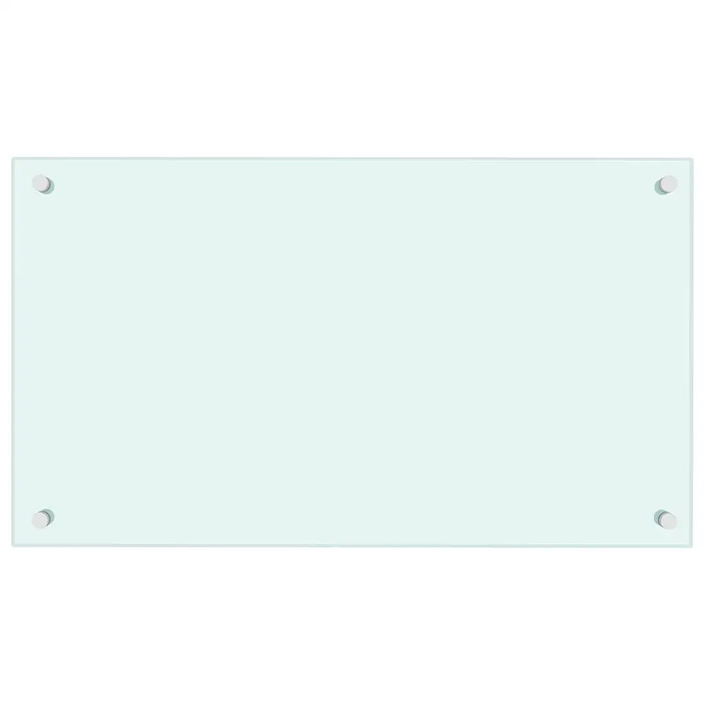 Paraschizzi per Cucina 2 pz Bianchi 70x40 cm in Vetro Temperato 3315783
