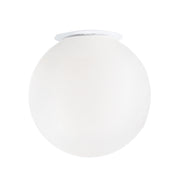 Applique/Plafoniera Emily Rossini Group - Diametro 40cm, Vetro Satinato Bianco, Attacco E27 IP20, Design Minimalista per Interni