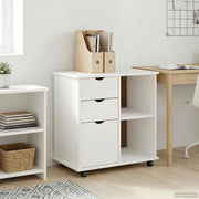 Mobile con Ruote con ruota Bianco 63,5 x 39 x 65,5 cm 42028381
