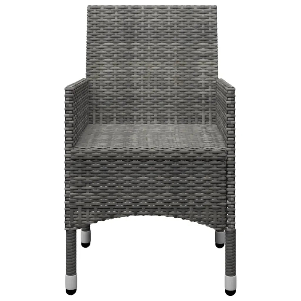 Set Mobili da Pranzo per Giardino 5 pz Grigio 3068736