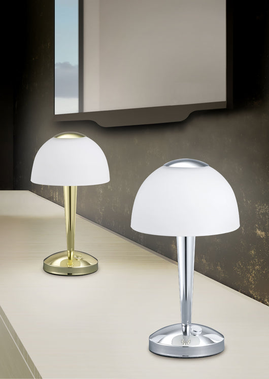 Lampada da tavolo LED Ventura ottone satinato