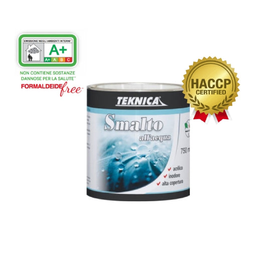 Smalto all'acqua HACCP bianco opaco o lucido acrilico per interni esterni BIANCO OPACO