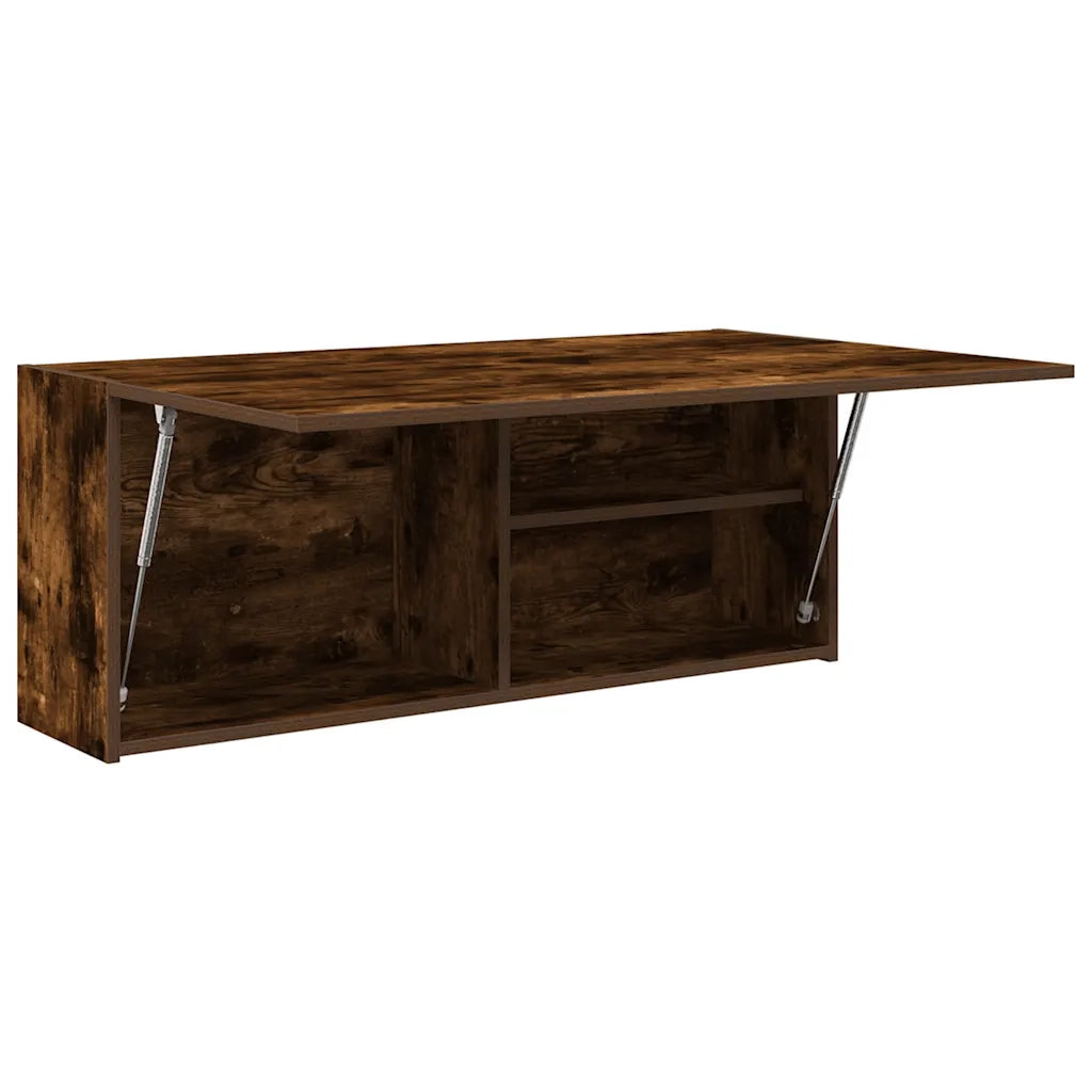 Armadietto Bagno Rovere Fumo 100x25x40 cm in Truciolato 860107