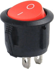 Wichetta mini a chiave Rond diametro 16.5mm On/Off - 3A/250V AC - Rosso