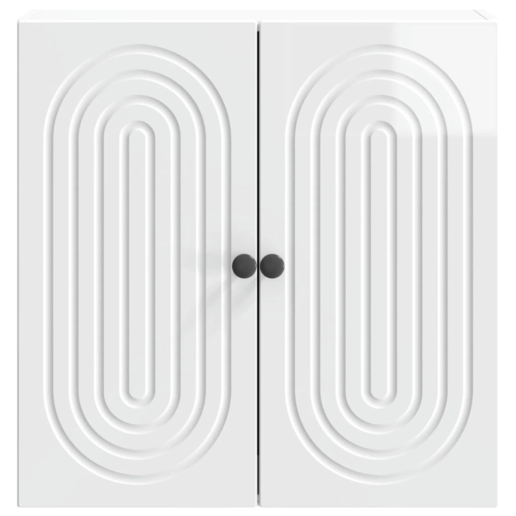 Mobiletto a muro Bianco Lucido 59 x 31 x 60 cm