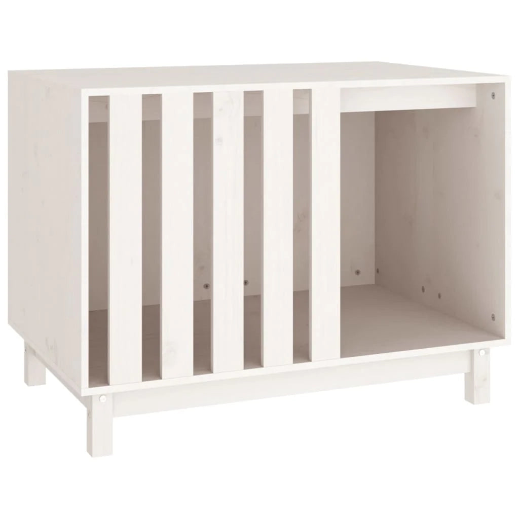 Cuccia per cani 90 x 60 x 67 cm in legno massello di pino bianco 02_0043459