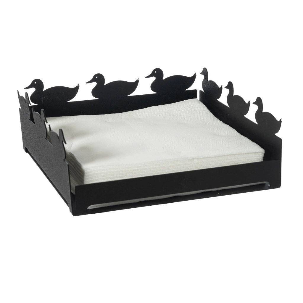 Portatovaglioli grande Duck Nero