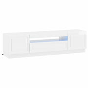 Mobile TV LED Bianco Lucido Legno ingegnerizzato 897789