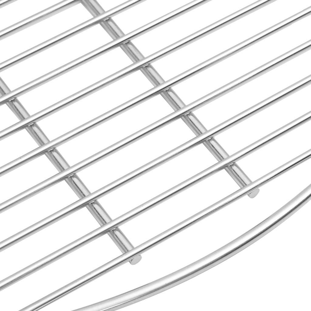 Griglia da BBQ Grigio Ã˜57 cm Acciaio Inossidabile
