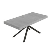 Tavolo allungabile 90x200/460 cm Niketis cemento gambe antracite